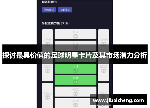 探讨最具价值的足球明星卡片及其市场潜力分析